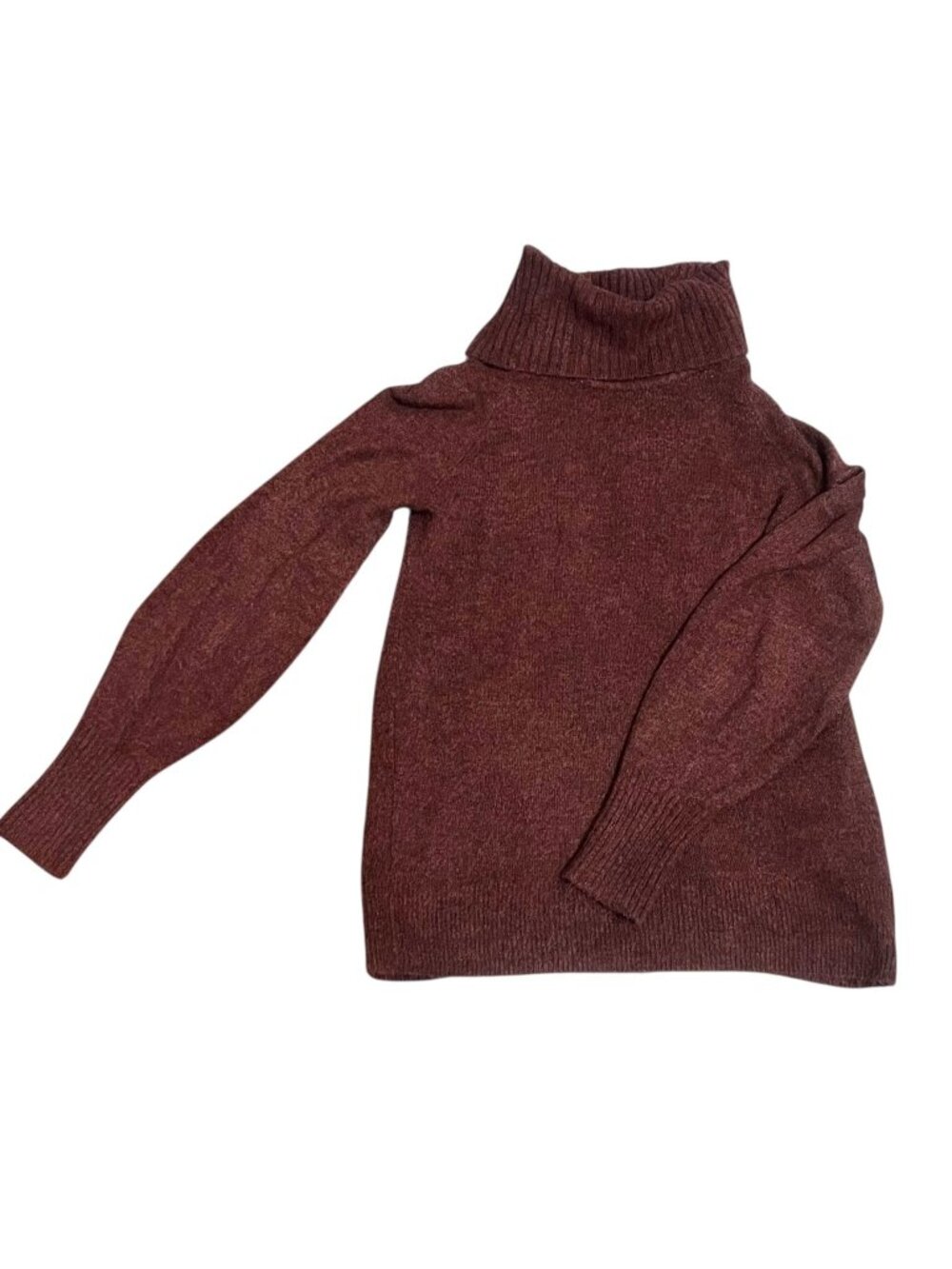 Banana Republic Sweater Womens Size S Purple Red Heathered Turtleneck